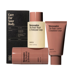 Nécessaire Body Essentials Mini wash bottle for daily cleansing.