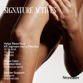 Nécessaire Body Peel eco-friendly French bio-resin packaging