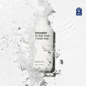 Nécessaire The Body Serum applied to skin provides smooth, lasting moisture.