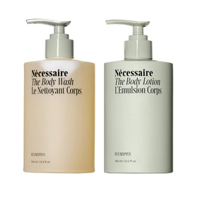 Nécessaire Body Wash Eucalyptus bottle offers gentle daily cleanse.