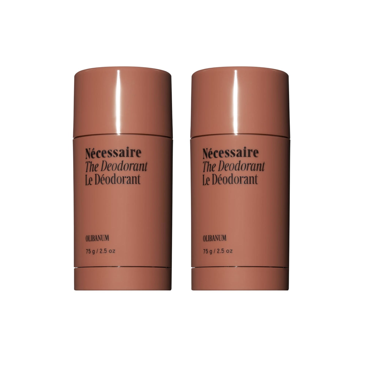 Nécessaire Olibanum deodorant bottle front showing aluminum-free protection.