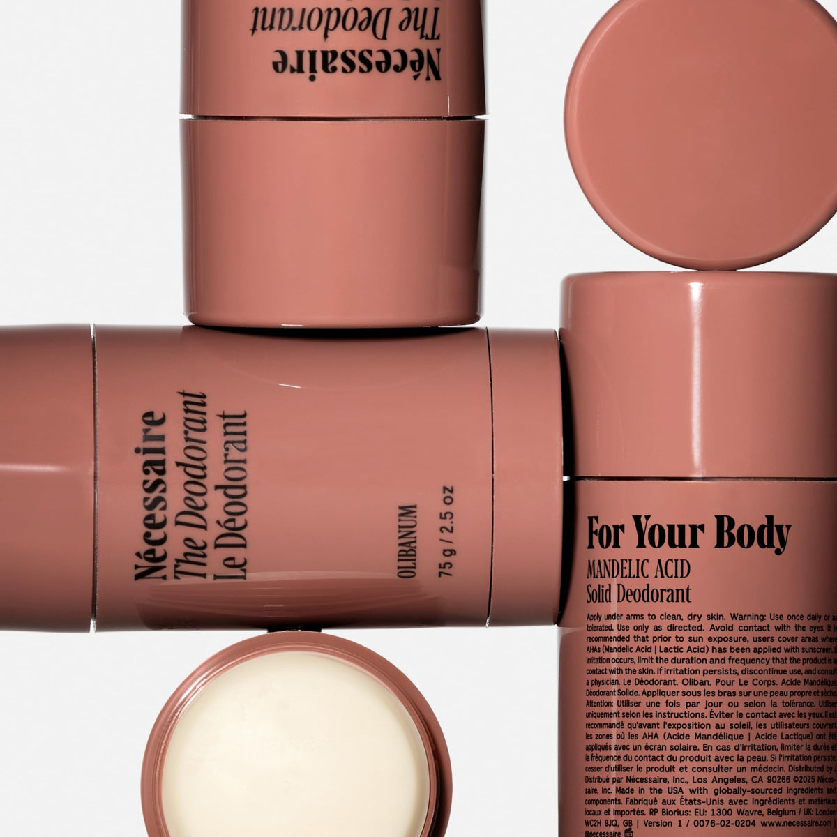 Nécessaire Olibanum texture swatch reveals creamy, easy-to-apply formula.