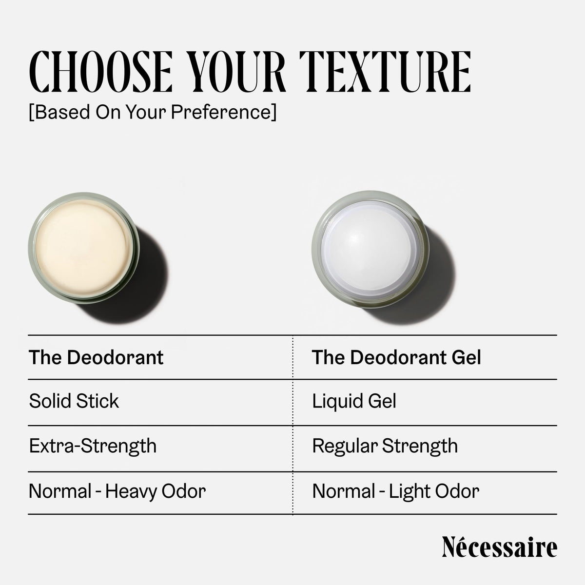Nécessaire Eucalyptus Deodorant Duo vegan badge highlighted on packaging.