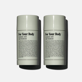 Nécessaire Eucalyptus Deodorant Duo application close-up showing quick refresh on skin.