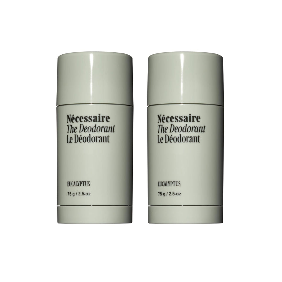 Nécessaire Eucalyptus Deodorant Duo pack for all-day freshness in a compact stick.