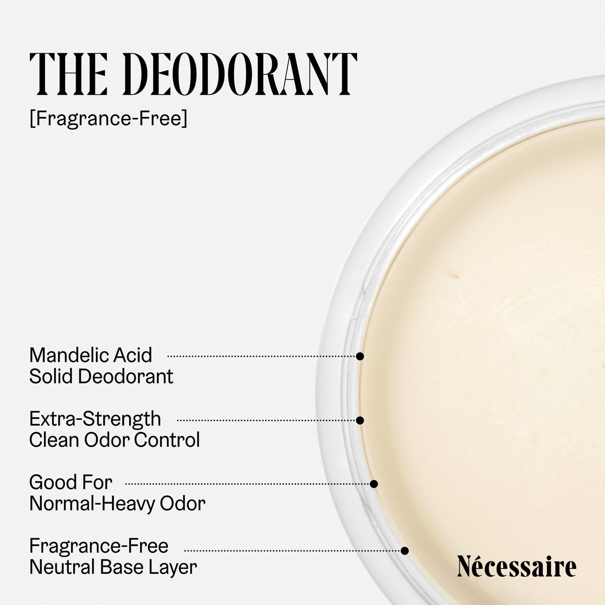 Nécessaire mandelic acid supports odor control by targeting bacteria.