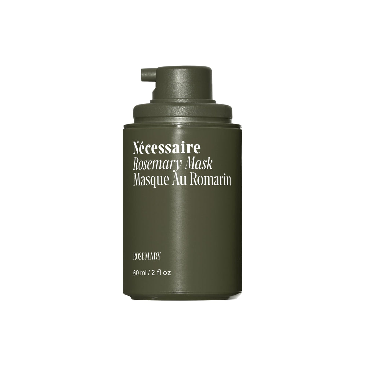 Nécessaire Rosemary Leave-In Mask bottle for smoother, silkier hair.