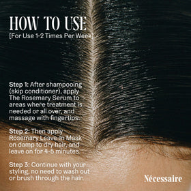 Nécessaire Rosemary Leave-In Mask fragrance captures rosemary, mandarin, jasmine notes.