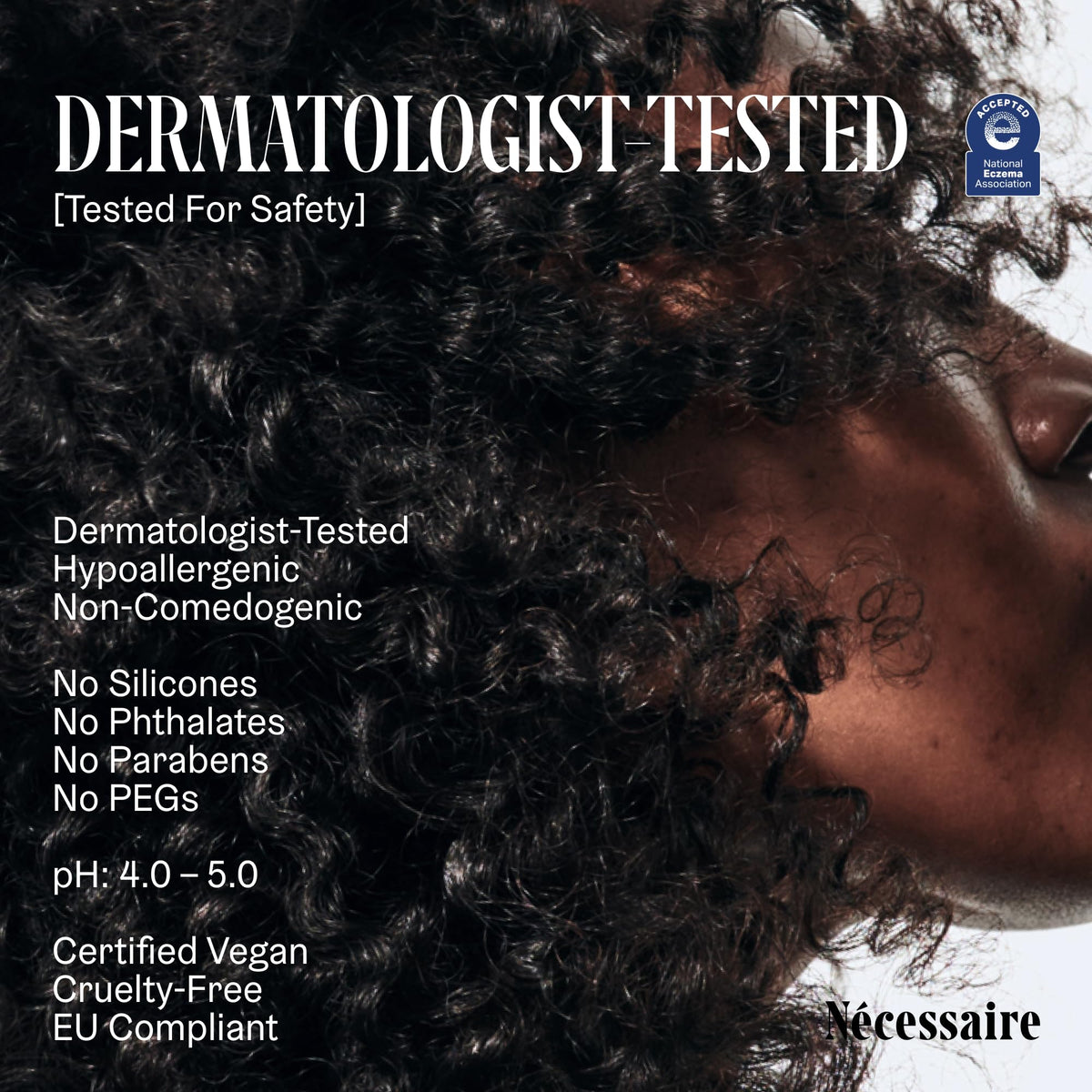 Nécessaire The Conditioner Mini eczema-safe seal close-up.