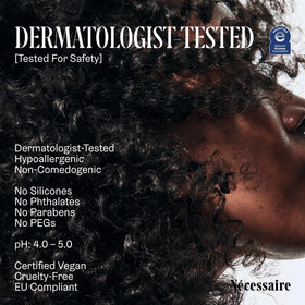 Nécessaire The Conditioner Mini eczema-safe seal close-up.