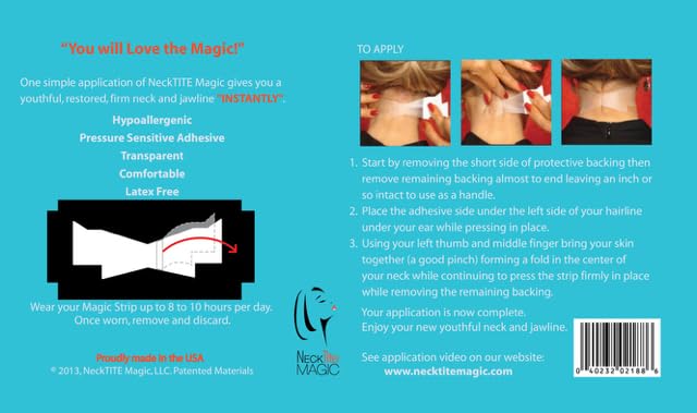 NeckTITE Magic smooth neck lines strip for a refreshed look
