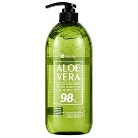 Neclar 98% Pure Aloe Vera Gel bottle for comprehensive skin care.