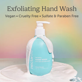 Volcanic pumice texture in Nectar Life Hand Wash for natural exfoliation