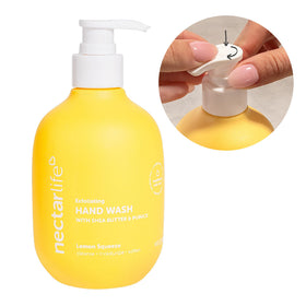 Nectar Life exfoliating wash rinses clean with fragrant finish