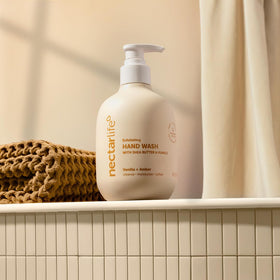 Nectar Life USA handmade hand wash bottle highlighting artisanal quality.