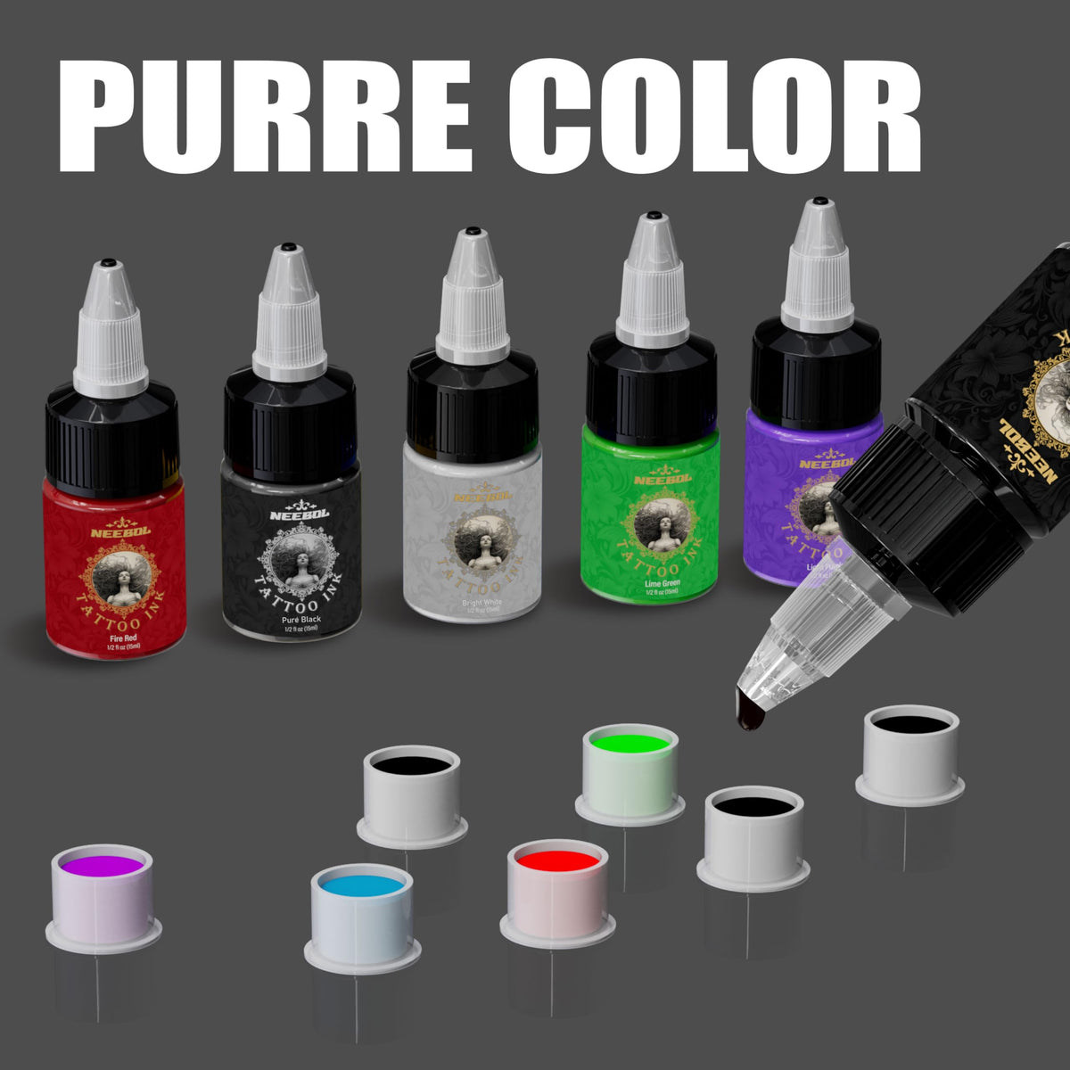 Neebol 21 colors application control depicts smooth outlining and shading potential