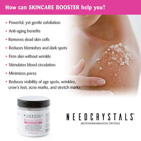 NeedCrystals packaging and jar highlight premium at-home skincare routine