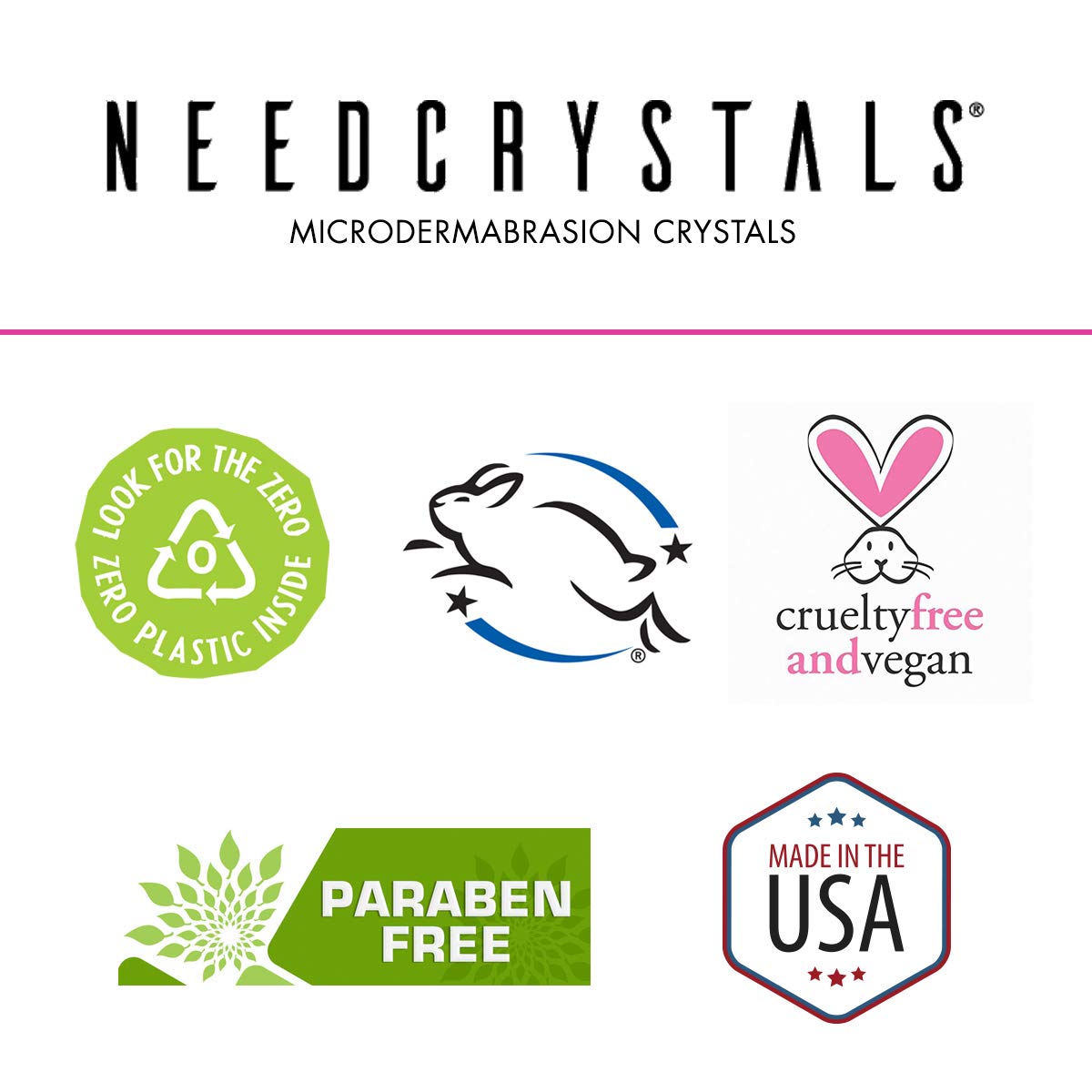 NeedCrystals exfoliating crystals during facial routine for rejuvenated feel