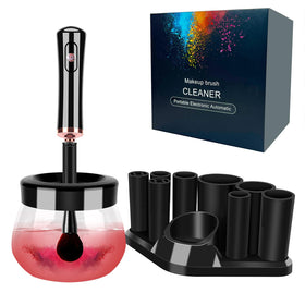 Neeyer makeup brush cleaner dryer front view showing compact unit and button