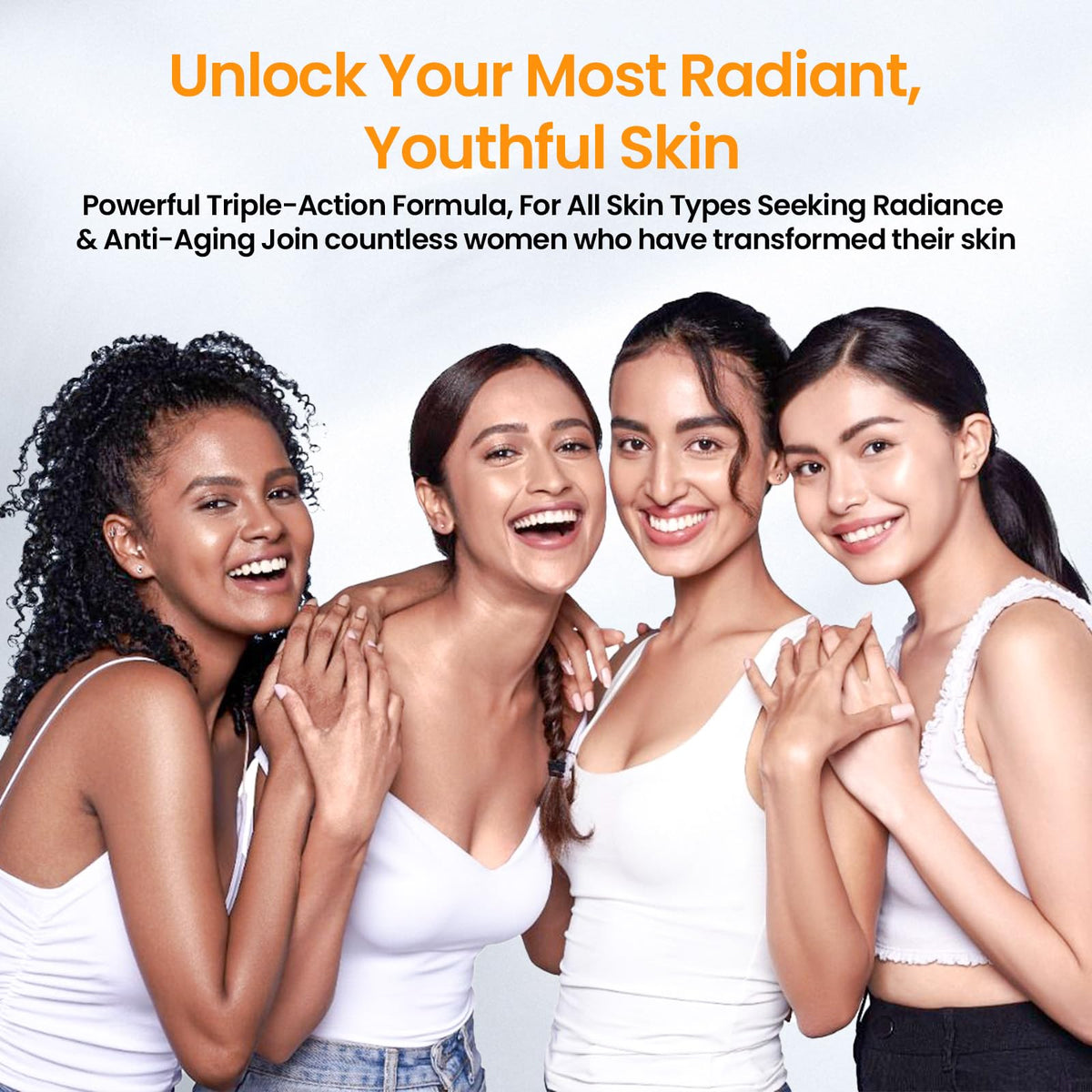 NEIOM Vitamin C Serum under sunscreen base demonstrates compatibility within a daytime routine.