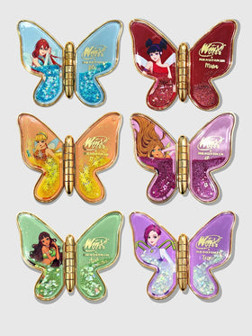 Nekoyanin Winx Bloom butterfly compact closed on vanity for travel-ready style.