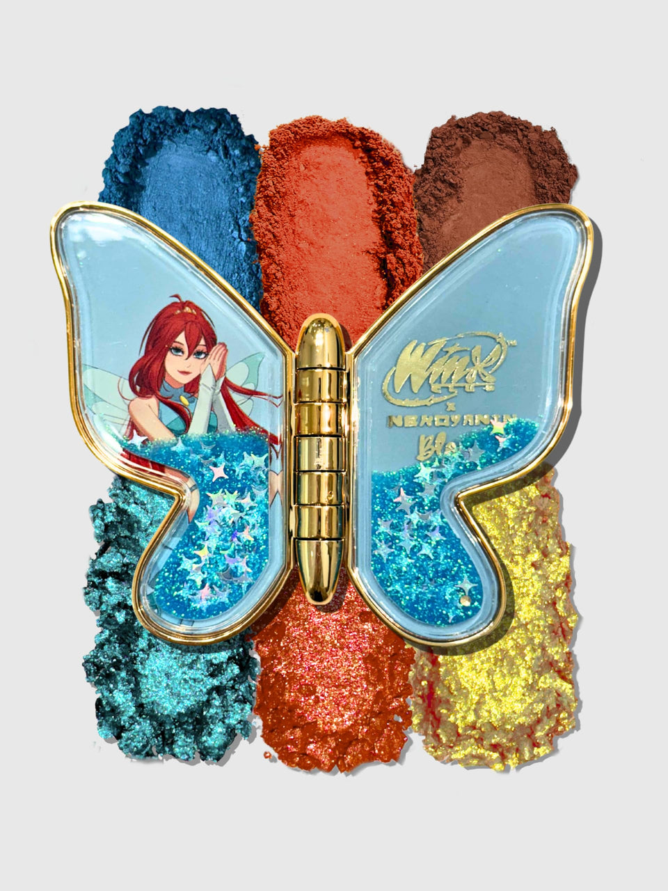 Nekoyanin Winx Bloom palette open with fairy-inspired shades for versatile looks.