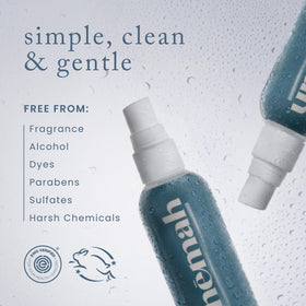 Nemah spray shown in bathroom or nursery for quick touchups