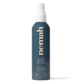 Nemah Hypochlorous spray bottle closeup with fragrance-free formula for sensitive skin
