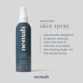 Nemah HOCl spray fine mist on skin for quick refresh without rinsing