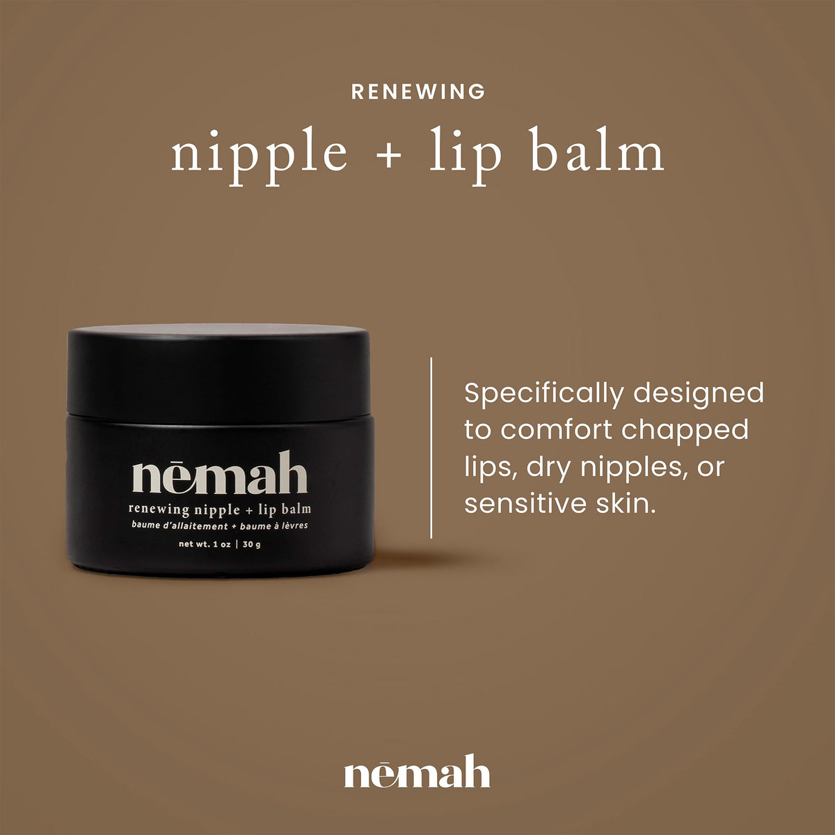 Nemah Nipple Cream application closeup shows fast absorption for comfortable nursing