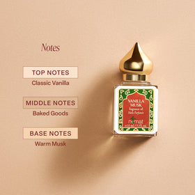 Nemat International Vanilla Musk roll-on application glide for quick scent touch-ups.