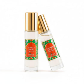 Nemat International Vanilla Musk roll-on duo pack, travel-friendly fragrance option.