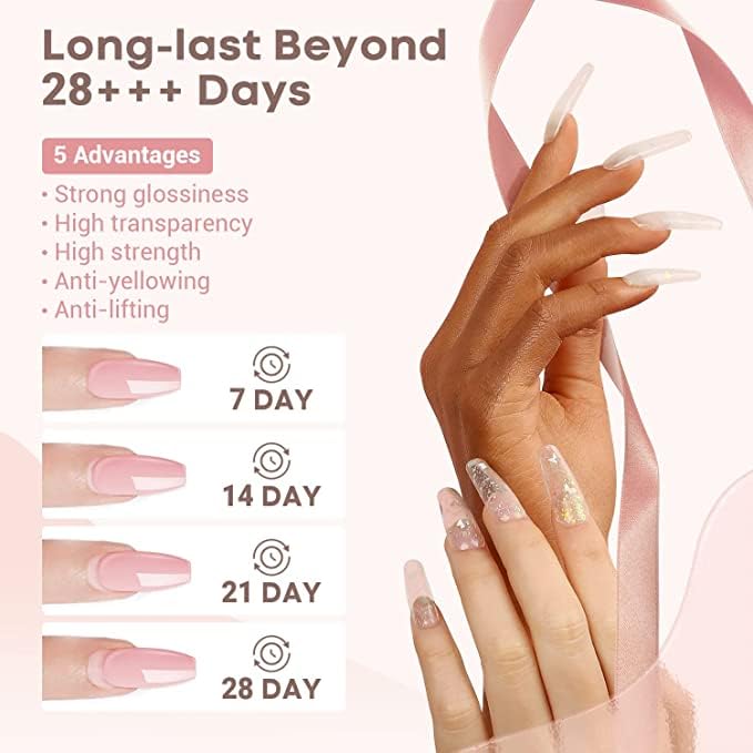 Nena's bubble-free formula demonstrated on a nail swatch.