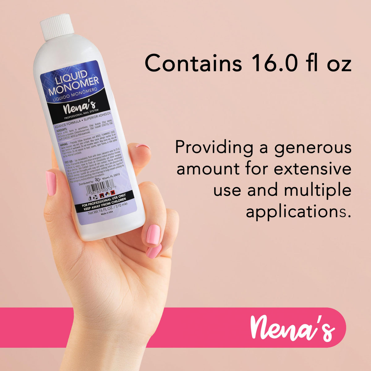 Nena's GlamourShield base provides a smoother surface for color longevity and shine.