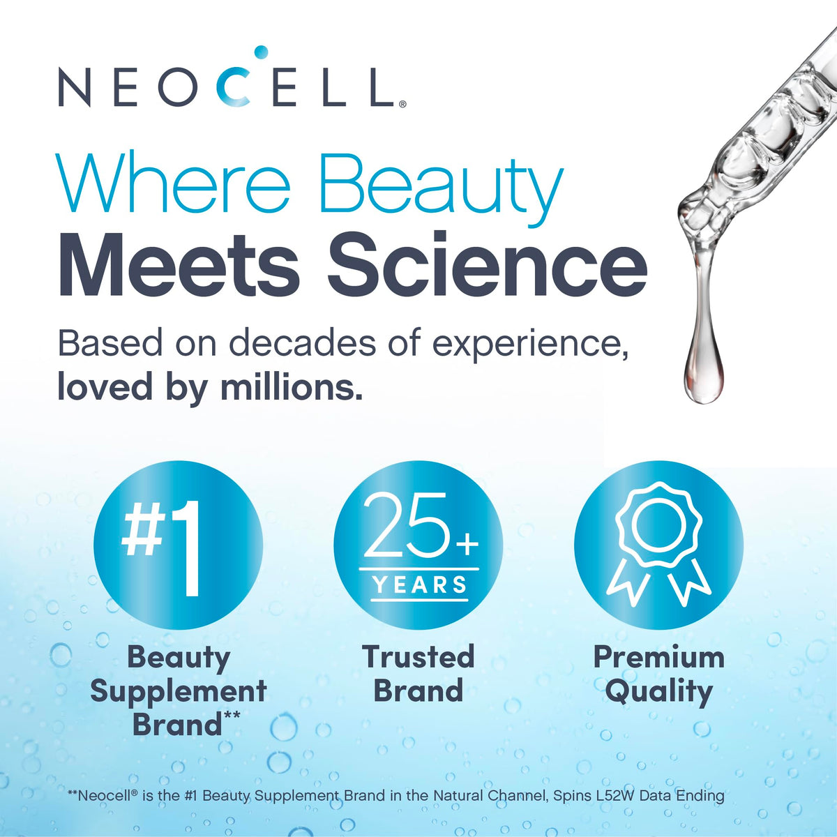 NeoCell Collagen Peptides Serum night routine scene promotes rested-looking skin.