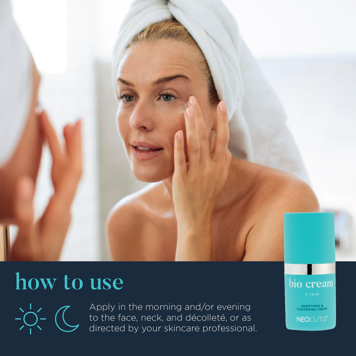 Neocutis Bio Cream Firm swatch reveals smooth skin feel