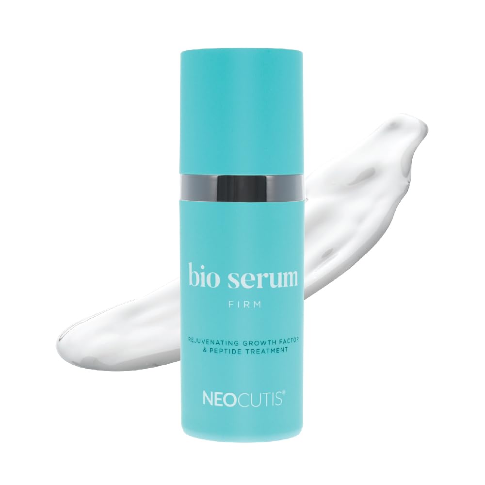 NEOCUTIS Bio Serum Firm bottle closeup highlighting hydration benefits