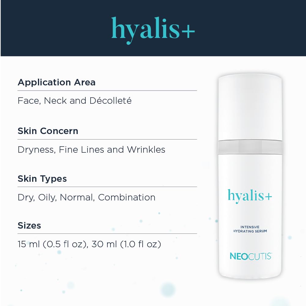 Hyalis+ on the face during routine for hydrated skin