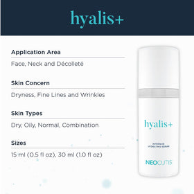 Hyalis+ on the face during routine for hydrated skin