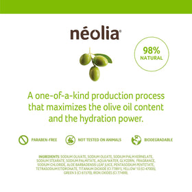 Eco-friendly packaging concept for Néolia soap reducing plastic waste.