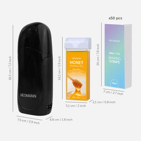 NEOMANN waxing in progress demonstrates easy glide and even coverage.