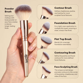 NEONIQ concealer brush soft and dense for precise concealment