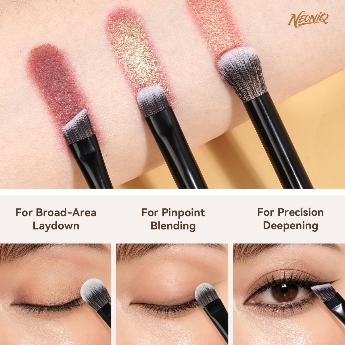 NEONIQ foundation brush for liquid formulas delivers smooth coverage