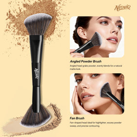 NEONIQ soft synthetic bristles provide gentle, streak-free blending