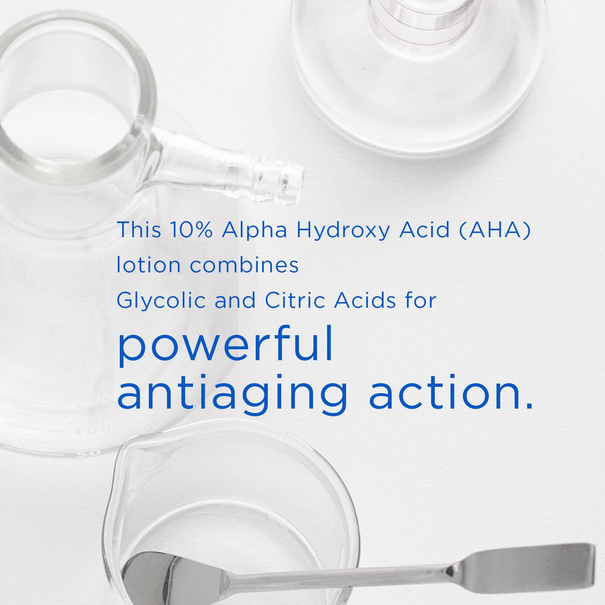 Hands applying Neostrata Glycolic Renewal lotion for facial and body use.