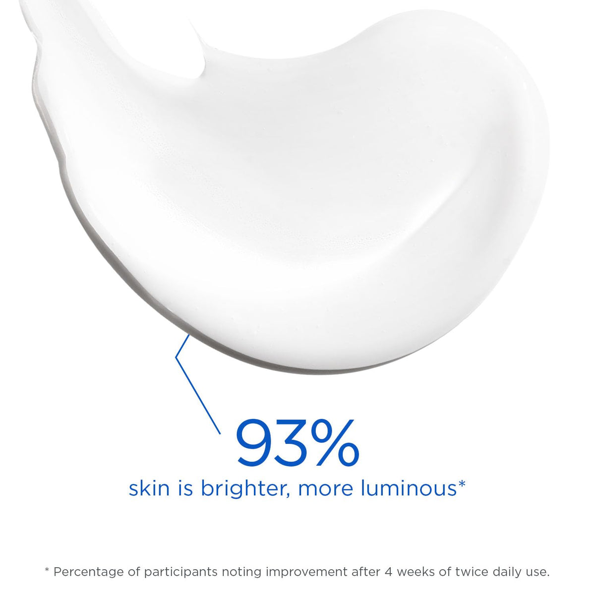 Close-up of Glycolic Renewal lotion texture highlighting light, oil-free formula.