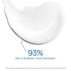 Close-up of Glycolic Renewal lotion texture highlighting light, oil-free formula.