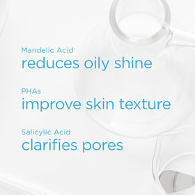 Packaging highlights Tea Tree Oil in NEOSTRATA Mandelic Clarifying Cleanser for acne-prone skin