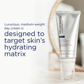 NEOSTRATA Matrix Support SPF 30 bottle graphic conveying broad spectrum protection