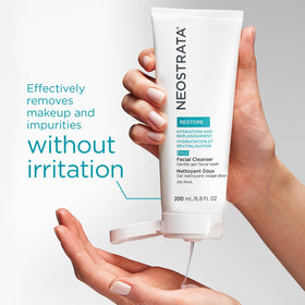 NEOSTRATA PHA Cleanser being applied to the face for gentle cleansing
